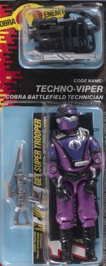 G.I. JOE (1988) - TECHNO-VIPER SERIES 6/34 BACK AFA 85 NM+ (NONE HIGHER IN POP).