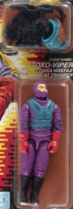 G.I. JOE (1988) - TOXO-VIPER SERIES 7/34 BACK AFA 85 NM+.