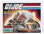 G.I. JOE (1985) - SILVER MIRAGE MOTORCYCLE SERIES 4 VEHICLE AFA 85 NM+.