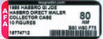 G.I. JOE (1985) - HASBRO DIRECT COLLECTOR CASE 10 FIGURES MAILER AFA 80 NM (ONE OF TWO GRADED).