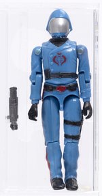 G.I. JOE (1982) - LOOSE ACTION FIGURE COBRA COMMANDER AFA 85 NM & MAILER DISPLAY.