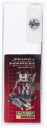 TRANSFORMERS (1984) SERIES 1 CAR - MIRAGE AFA 85+ NM+ (W/RUBSIGN, SINGLE HIGHEST EXAMPLE).