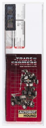 TRANSFORMERS (1984) SERIES 1 CAR - HOUND AFA 80+ NM (NO RUBSIGN).