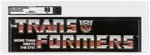 TRANSFORMERS (1985) - SMALL AISLE HANGER SIGN (TRANSFORMERS LOGO) AFA 80 NM.