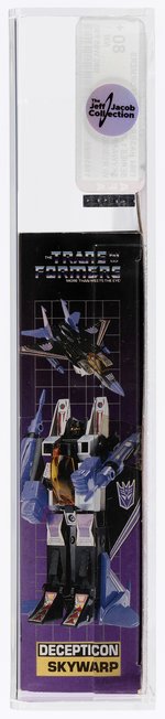 TRANSFORMERS (1984) SERIES 1 JET - SKYWARP AFA 80+ NM (W/RUBSIGN/DARK GRAY BORDER).