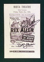 REX ALLEN/BUDDY EBSEN AUTOGRAPHED HERALD.