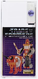 TRANSFORMERS (1986) SERIES 3 PREDACON - TRANTRUM AFA 80 NM (W/POSTER).