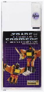 TRANSFORMERS (1986) SERIES 3 PREDACON - DIVEBOMB AFA 80 NM (W/POSTER).