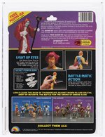 THUNDERCATS (1986) - LION-O & SNARF SERIES 2/14 BACK AFA 80 NM (ORANGE HAIR VARIETY, NONE HIGHER IN POP).