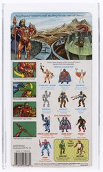 MASTERS OF THE UNIVERSE (1987) - KING RANDOR SERIES 8/12 BACK AFA 85 NM+ (CLEAR BLISTER, NONE HIGHER IN POP).