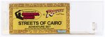 THE ADVENTURES OF INDIANA JONES IN RAIDERS OF THE LOST ARK (1982) - STREETS OF CAIRO ADVENTURE SET AFA 80 NM.