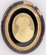 ADAMS COPPER WHEEL CUT GLASS PLAQUE PORTRAIT C. 1797.