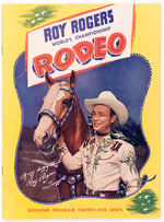 "ROY ROGERS WORLD CHAMPIONSHIP RODEO PROGRAM."