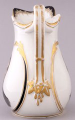 LINCOLN & GRANT HAND PAINTED PORCELAIN PORTRAIT PITCHER.