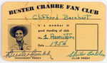 "BUSTER CRABBE FAN CARD" SIGNED BY HIM.