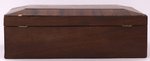Wm. H. HARRISON REVERSE PAINTED GLASS 1840 CAMPAIGN BOX.