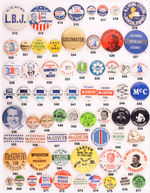 "UNITED DEMOCRATS FOR JOHNSON" 1964 LITHO.