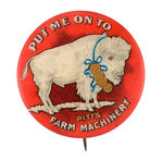 REBUS (BUFFALO) "PITTS FARM MACHINER" WITH LOGO WHITE BUFFALO FROM HAKE COLLECTION & CPB.