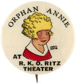 ORPHAN ANNIE RARE AND FIRST SEEN 1930s BUTTON.