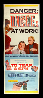 U.N.C.L.E. "TO TRAP A SPY" MOVIE INSERT POSTER.