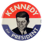 JFK LARGE VERSION PORTRAIT BUTTON.