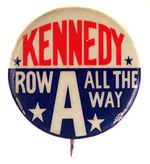 JFK RARE NEW JERSEY SLOGAN BUTTON.