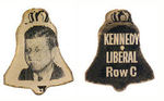 "KENNEDY LIBERAL ROW C" FIGURAL FLICKER PIN.