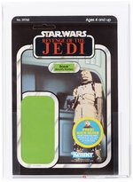STAR WARS: REVENGE OF THE JEDI (1983) - BOSSK (BOUNTY HUNTER) PROOF CARD AFA 85 NM+.