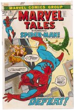 MARVEL TALES VOL. 2 #35 COVER COLOR GUIDE AND PROGRESSIVE PROOFS (SPIDER-MAN).