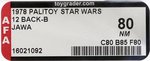 PALITOY STAR WARS (1978) - JAWA 12 BACK-B AFA 80 NM.