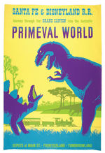 DISNEYLAND "PRIMEVAL WORLD" DINOSAUR POSTER.