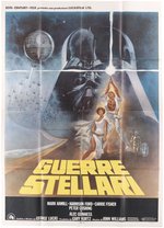 STAR WARS/GUERRE STELLARI ITALIAN FOUR FOLIO ORIGINAL RELEASE MOVIE POSTER.