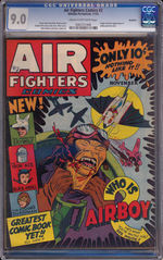 AIR FIGHTERS COMICS #2, NOVEMBER 1942. ROCKFORD PEDIGREE CGC 9.0