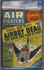 AIR FIGHTERS COMICS #3, DECEMBER 1942. ROCKFORD PEDIGREE CGC 7.5