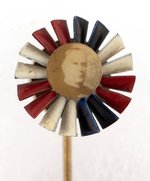McKINLEY PATRIOTIC 1900 SPINNER STICK PIN BADGE.