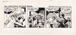 THE AMAZING SPIDER-MAN 1980 DAILY STRIP ORIGINAL ART BY JOHN ROMITA SR.