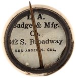 ROOSEVELT & JOHNSON "CALIFORNIA" 1912 JUGATE BUTTON UNLISTED IN HAKE.