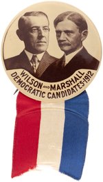 WILSON & MARSHALL EXCEPTIONAL OVERSIZED 1912 JUGATE BUTTON.