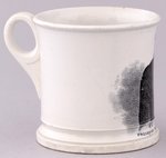 "PRESIDENT ABRAHAM LINCOLN" CIVIL WAR ERA SOFT-PASTE STAFFORDSHIRE MUG.
