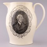 JAMES MADISON "HAIL COLUMBIA" LIVERPOOL CREAMWARE JUG.