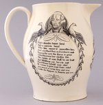 JAMES MADISON "HAIL COLUMBIA" LIVERPOOL CREAMWARE JUG.