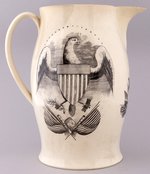 SHIP ONTARIO TEA TRADE SPECIAL ORDER LIVERPOOL JUG.