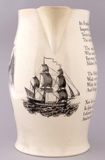 SHIP ONTARIO TEA TRADE SPECIAL ORDER LIVERPOOL JUG.