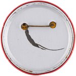 "KENNEDY AND JOHNSON" RARE BOLD RED 1960 SLOGAN BUTTON.