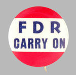 PRO-FDR SCARCE SLOGAN.