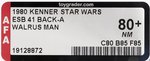 STAR WARS: THE EMPIRE STRIKES BACK (1980) - WALRUS MAN 41 BACK-A AFA 80+ NM.