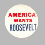 PRO-FDR SCARCE SLOGAN.