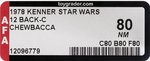 STAR WARS (1978) - CHEWBACCA 12 BACK-C AFA 80 NM.