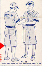 GOUDEY BIG LEAGUE GUM DIZZY & DAFFY DEAN KNOT HOLE BASEBALL PREMIUM SHEET.