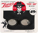 "ZORRO" BOXED HALLOWEEN COSTUME & "SECRET SIGHT" MASK.